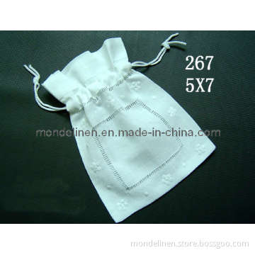 Linen Lavender Bag With Hand Hemstitch (LB-010)